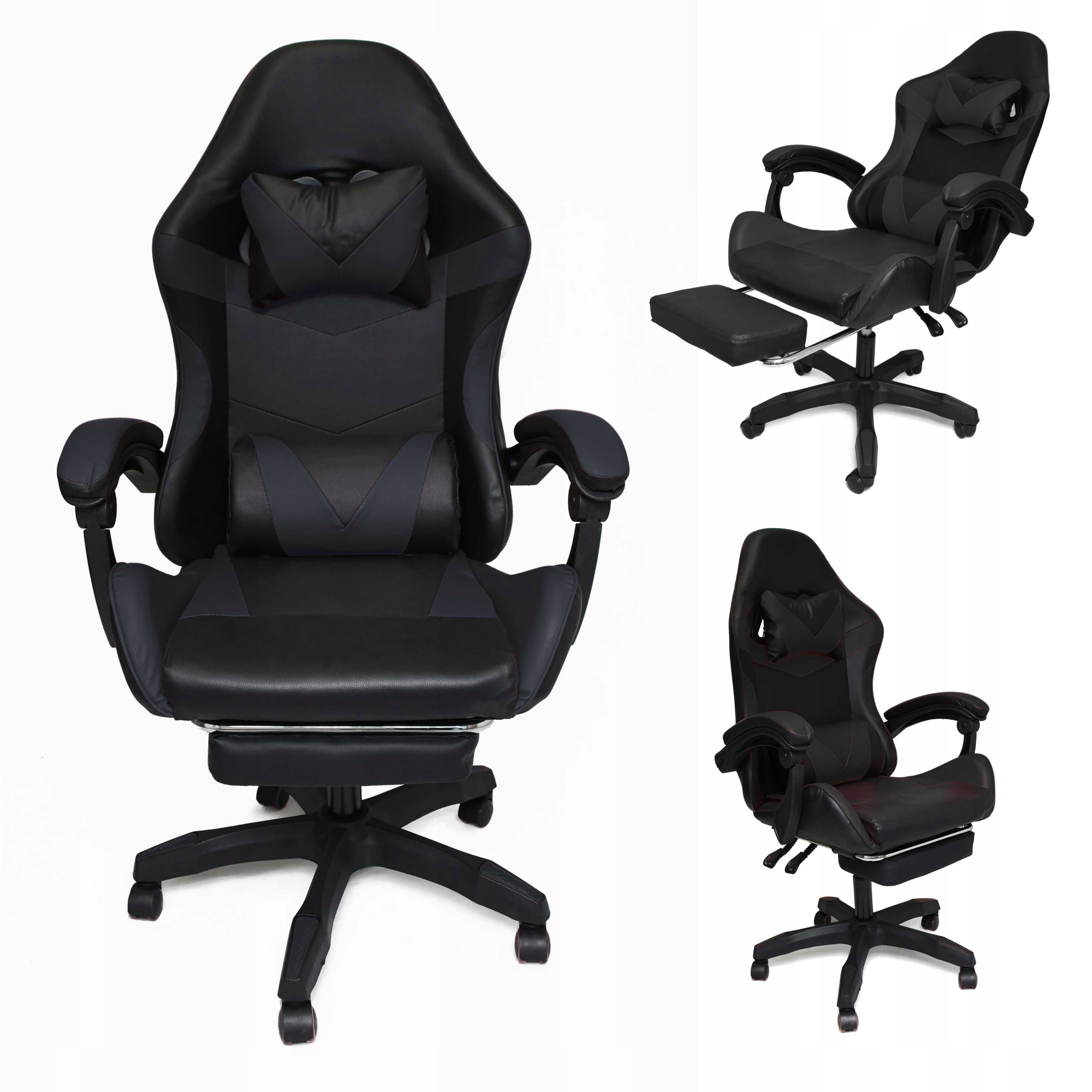 Otočná Počítačová Herná Stolička Pre Hráčov S Ergonomickou Podnožkou
