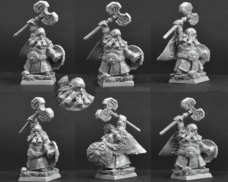 Scibor 28FM0411 Figurka Dwarf Lord Ranrik 28mm 24H System Warhammer Fantasy Battle