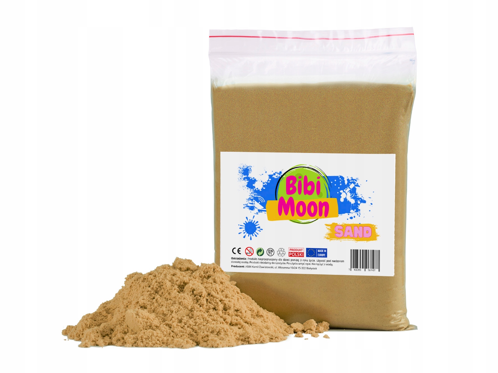 

BibiMoon Piasek Kinetyczny 1kg Woreczek Naturalny