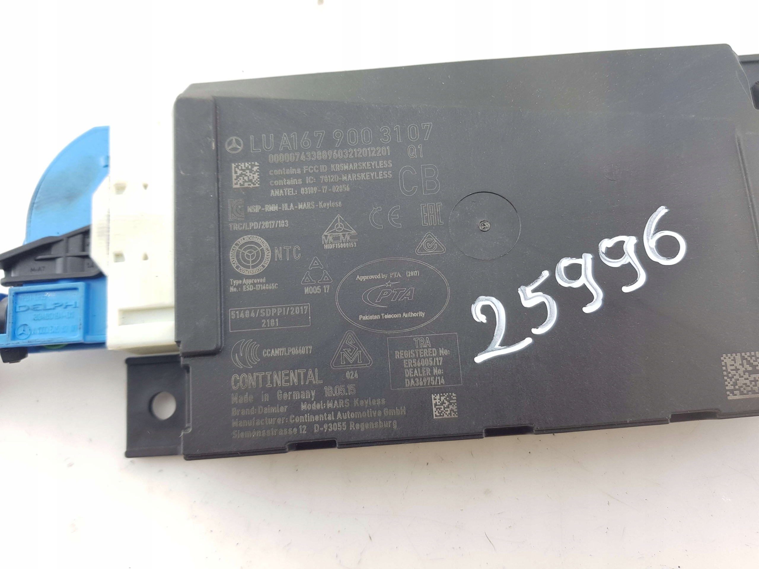 control unit module MERCEDES W177 A klasa A1679003107