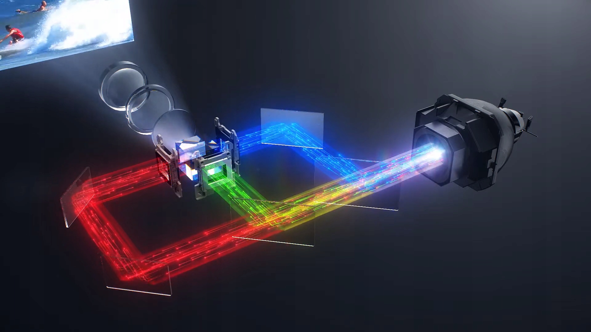 Rzutnik Projektor LCD Epson CO-FH02 3LCD FullHD Android TV GŁOŚNIKI + PILOT Głębokość produktu 21.1 cm