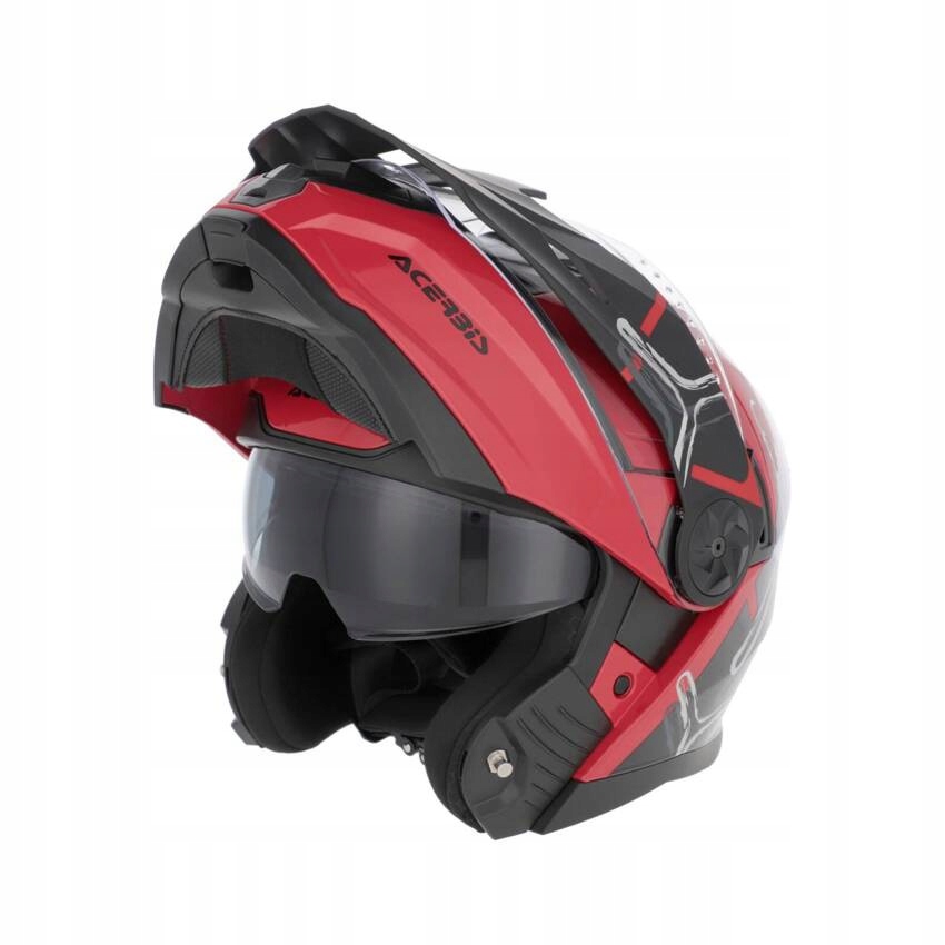 Prilba Rider Graphic 2206 modulárna prilba Acerbis Dual Road červená Xs