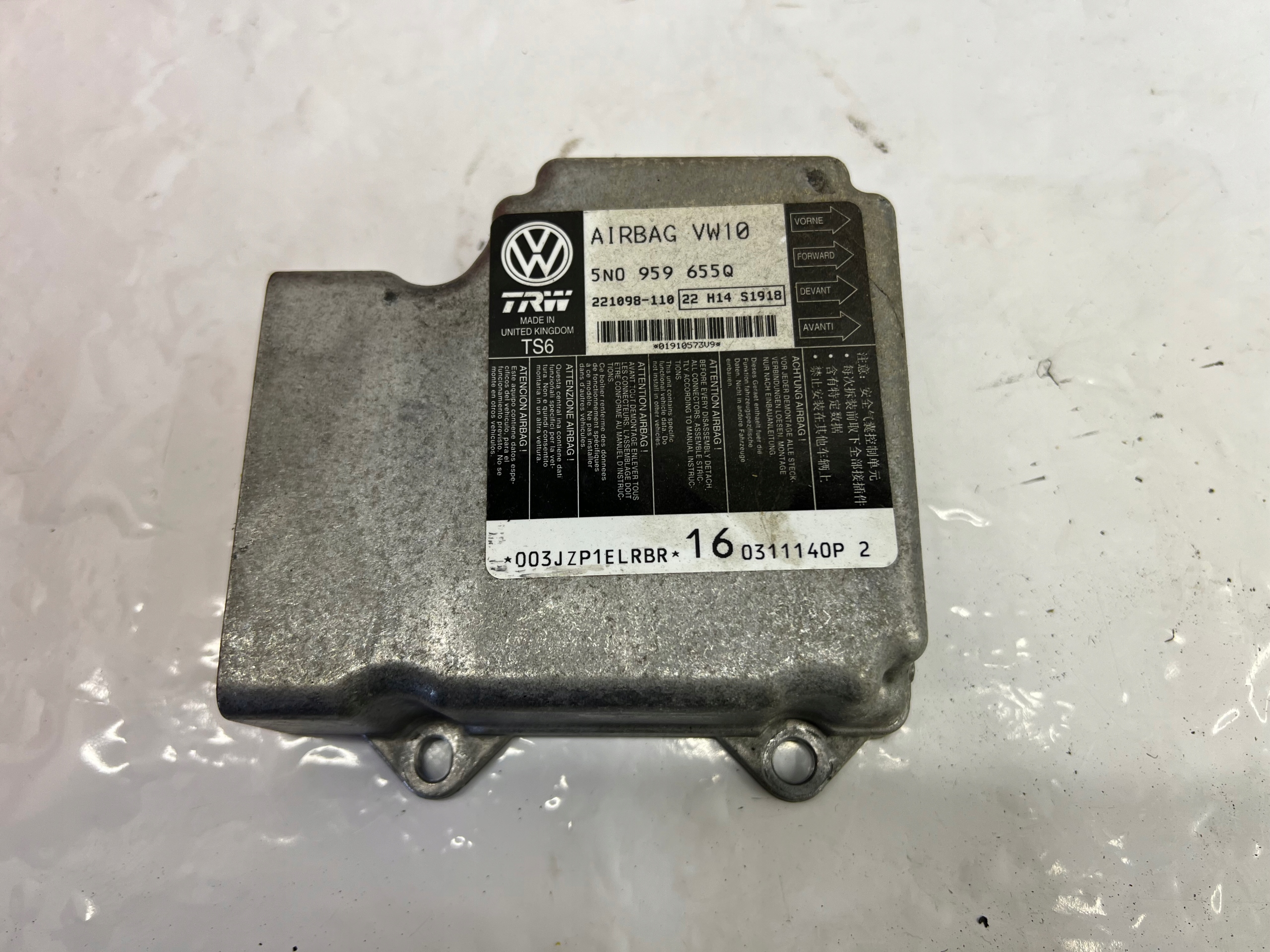 modulo Centralina airbag 5N0959655Q PASSAT B7 CC