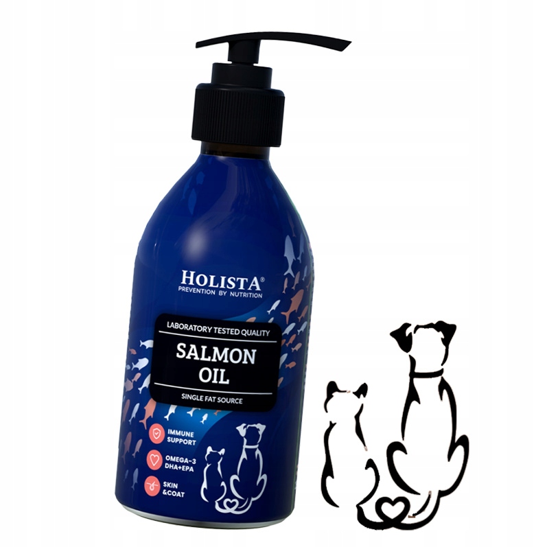 Levně Holista Lososový olej z lososa atlantského 500 ml pro psy a kočky