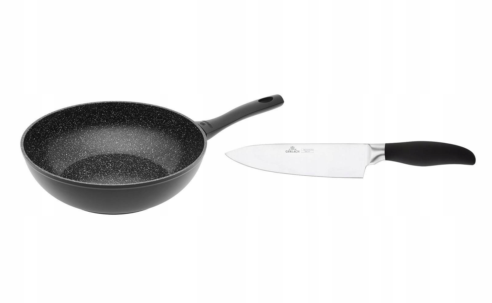 

Gerlach Patelnia Wok Granitex 28 cm + nóż