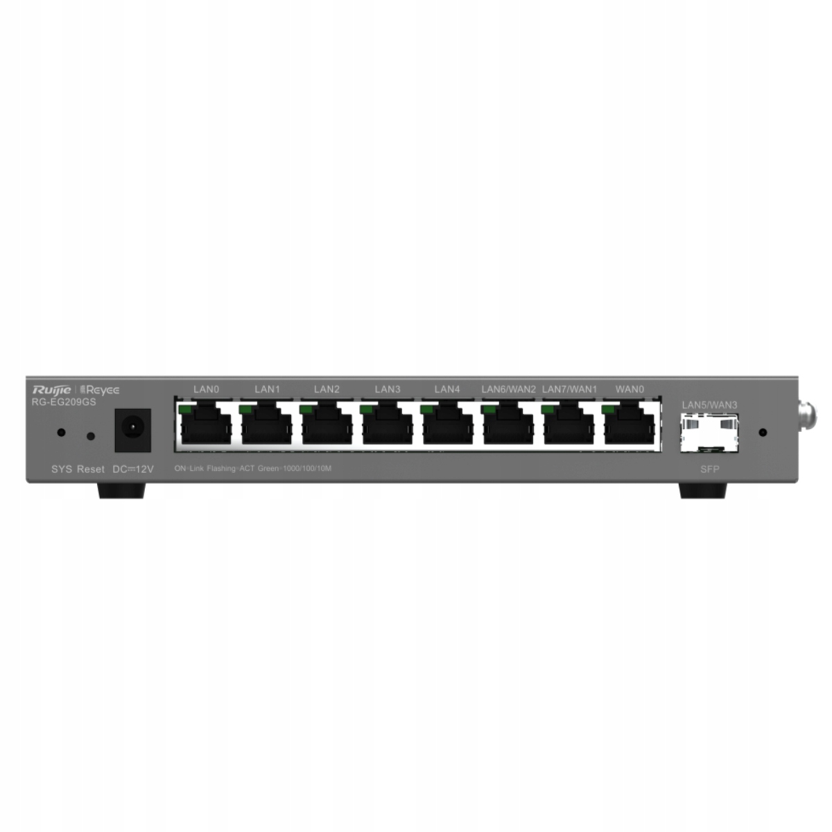 Ruijie Reyee RG-EG209GS Ovládač, Router, 9 portov, 8xGE, 1xSFP, 1xWAN,