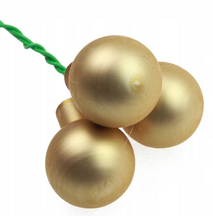 

Szklane Bombki Bombka Z Drutem 2cm 3szt Złote M