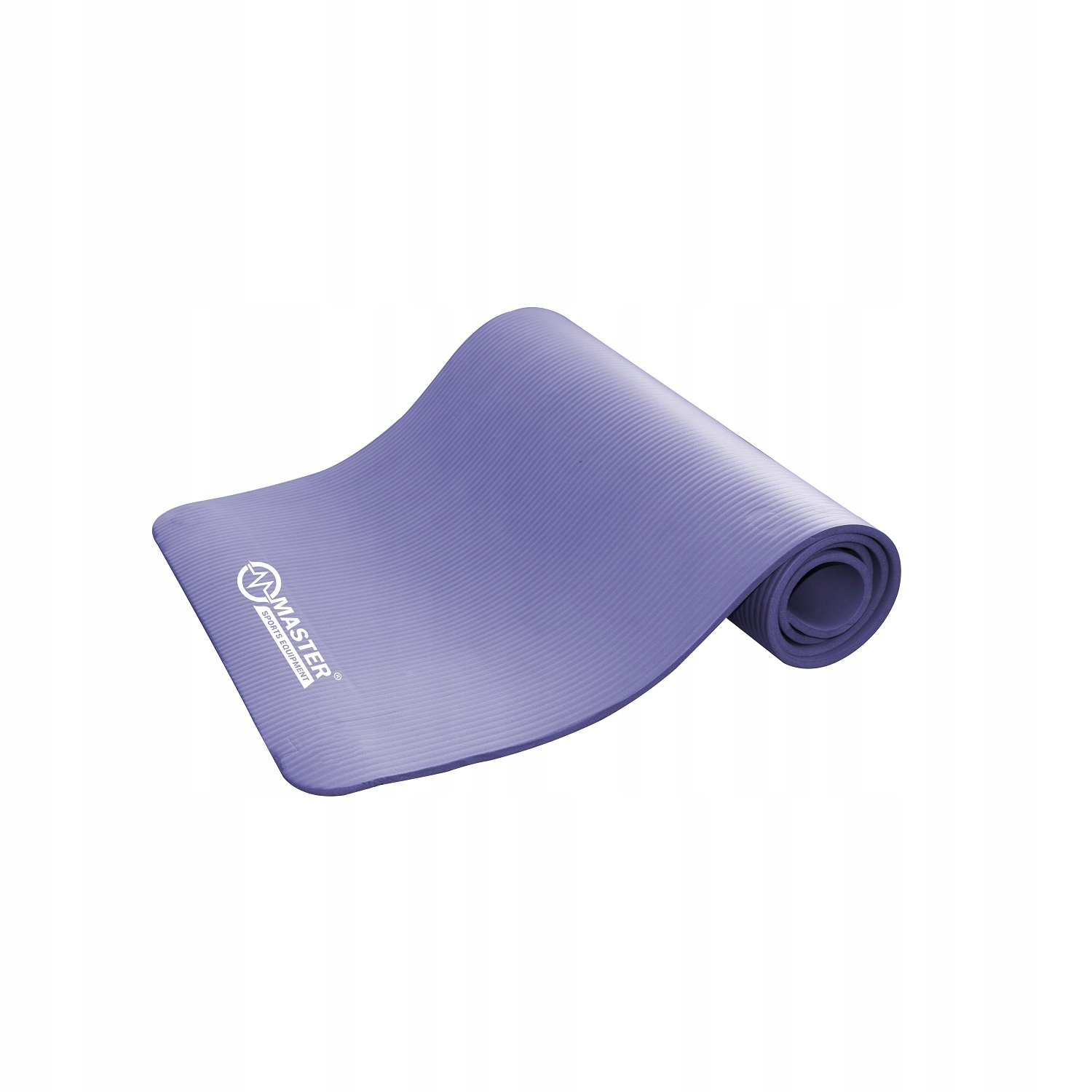 Mata do ćwiczeń Master Yoga Nbr 10 mm 183 x 61 cm fioletowa