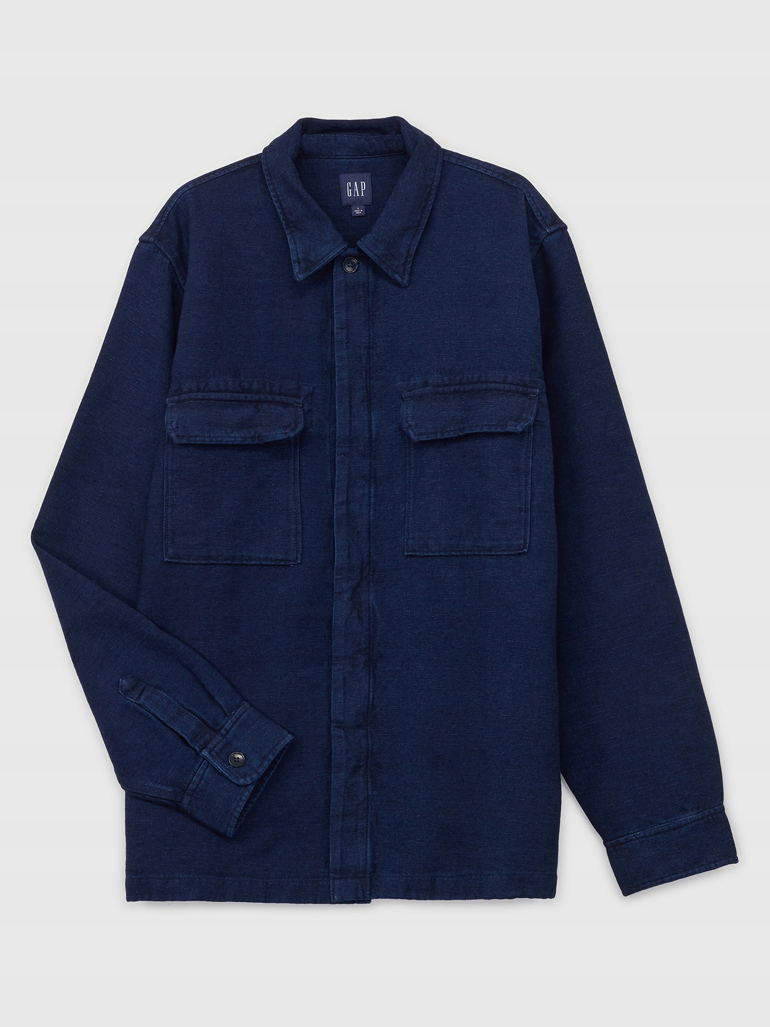 Gap Džínová oversize košile modrá