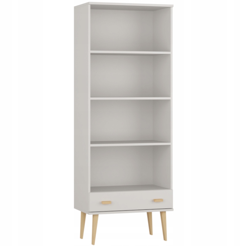 REGAL SKANDYNAWSKI BIBLIOTECZKA SOSNOWA NA KSIĄŻKI