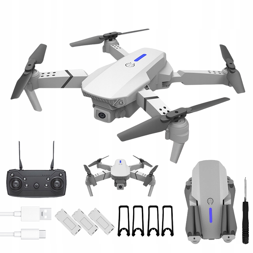 LS-E525 Dron 4K Skládací Rc S Kamerou Bezhlavý Gesto Let 3 Baterie