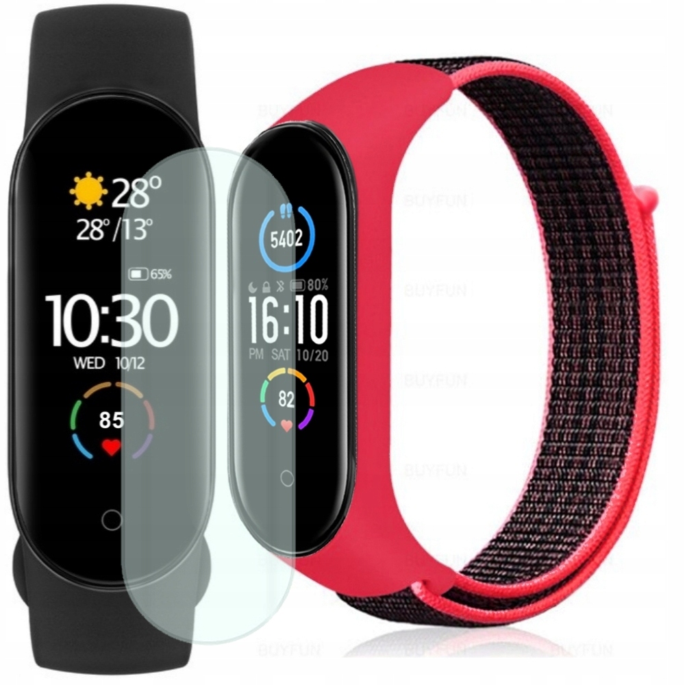 

Xiaomi MI Band 5 Opaska Folia Kolorowy Pasek