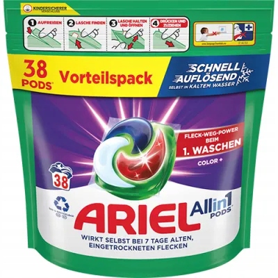 Levně Kapsle Ariel All in1 Pods Color pro barvu 38 ks