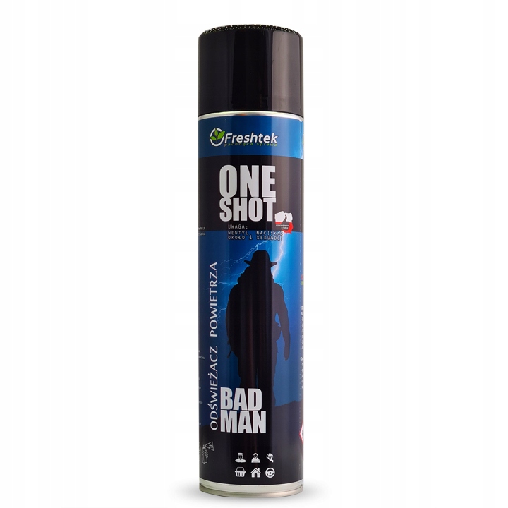 

Odświeżacz powietrza Freshtek One Shot Bad Man 600
