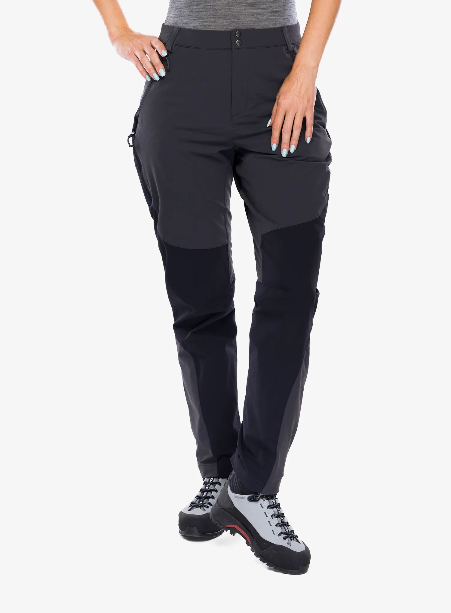 Dámské trekové kalhoty Rab Torque Mountain Pants anthracite 8 (xs)