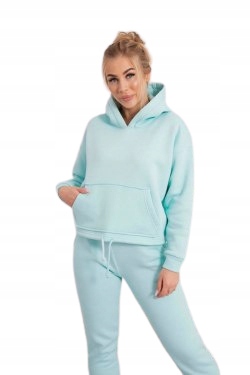 

Dres Damski Ocieplany Bluza Z Kapturem miętowy