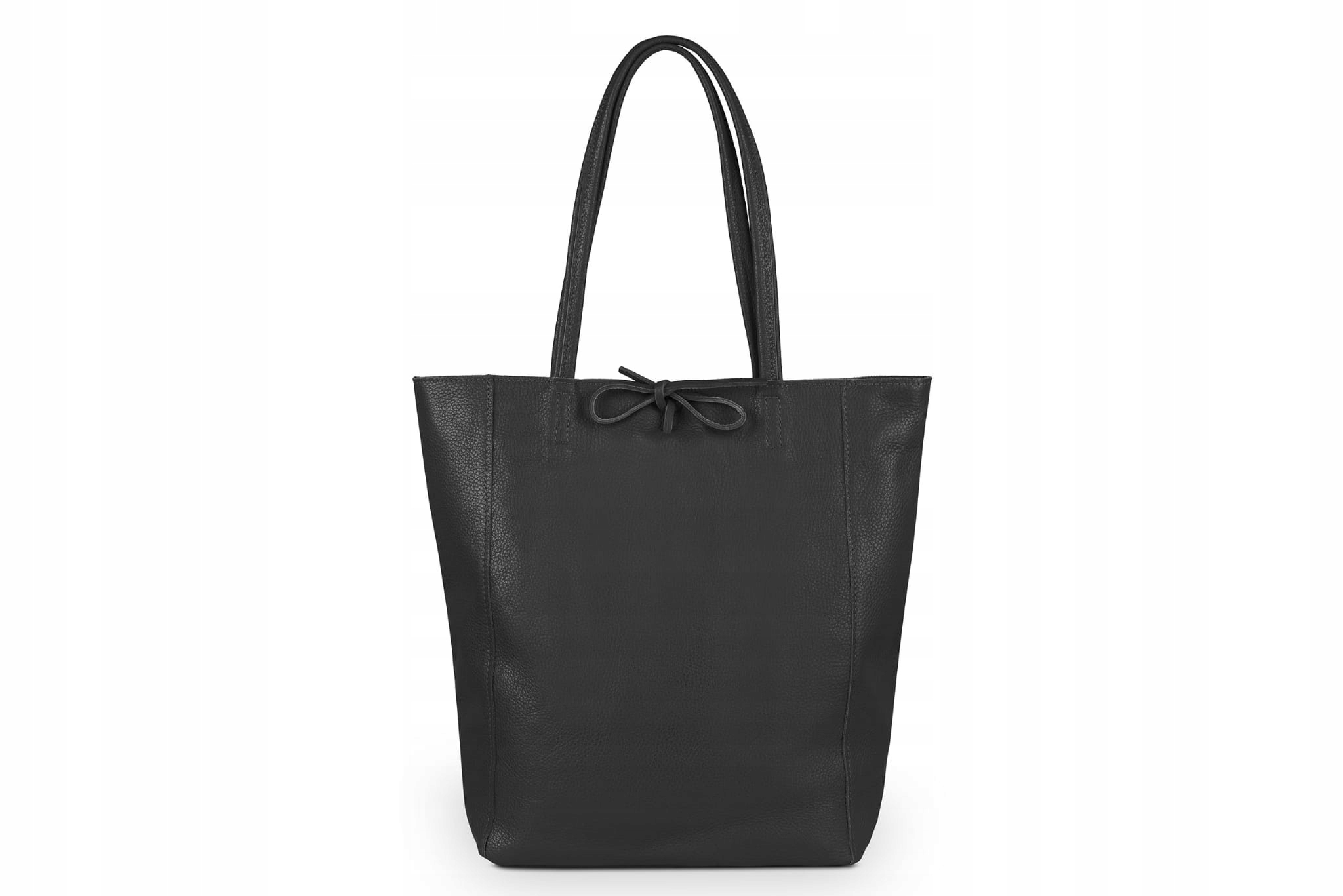 

Torba Skórzana Vera Pelle Worek Czarna