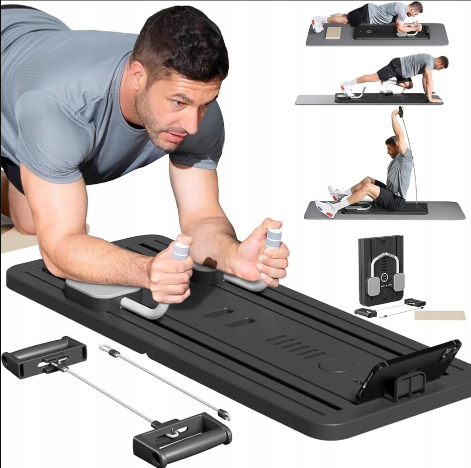 Tréninková Deska Na Pilates Pro Posilování Svalů S Odporovými Pásy