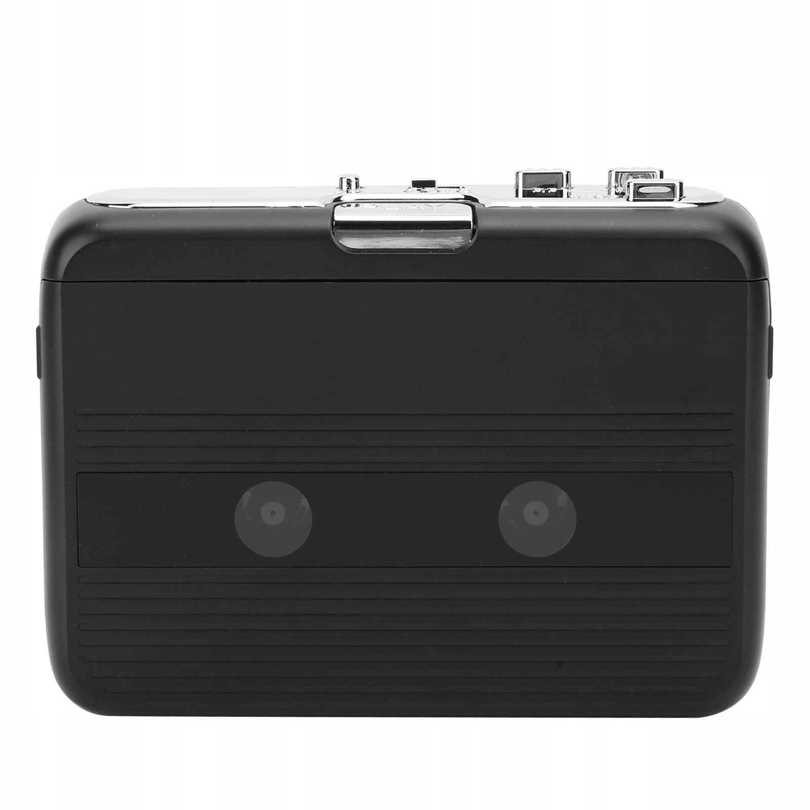 Odtwarzacz Kasetowy Radio Fm Przenośny Bluetooth Autoreverse Usb Czarny