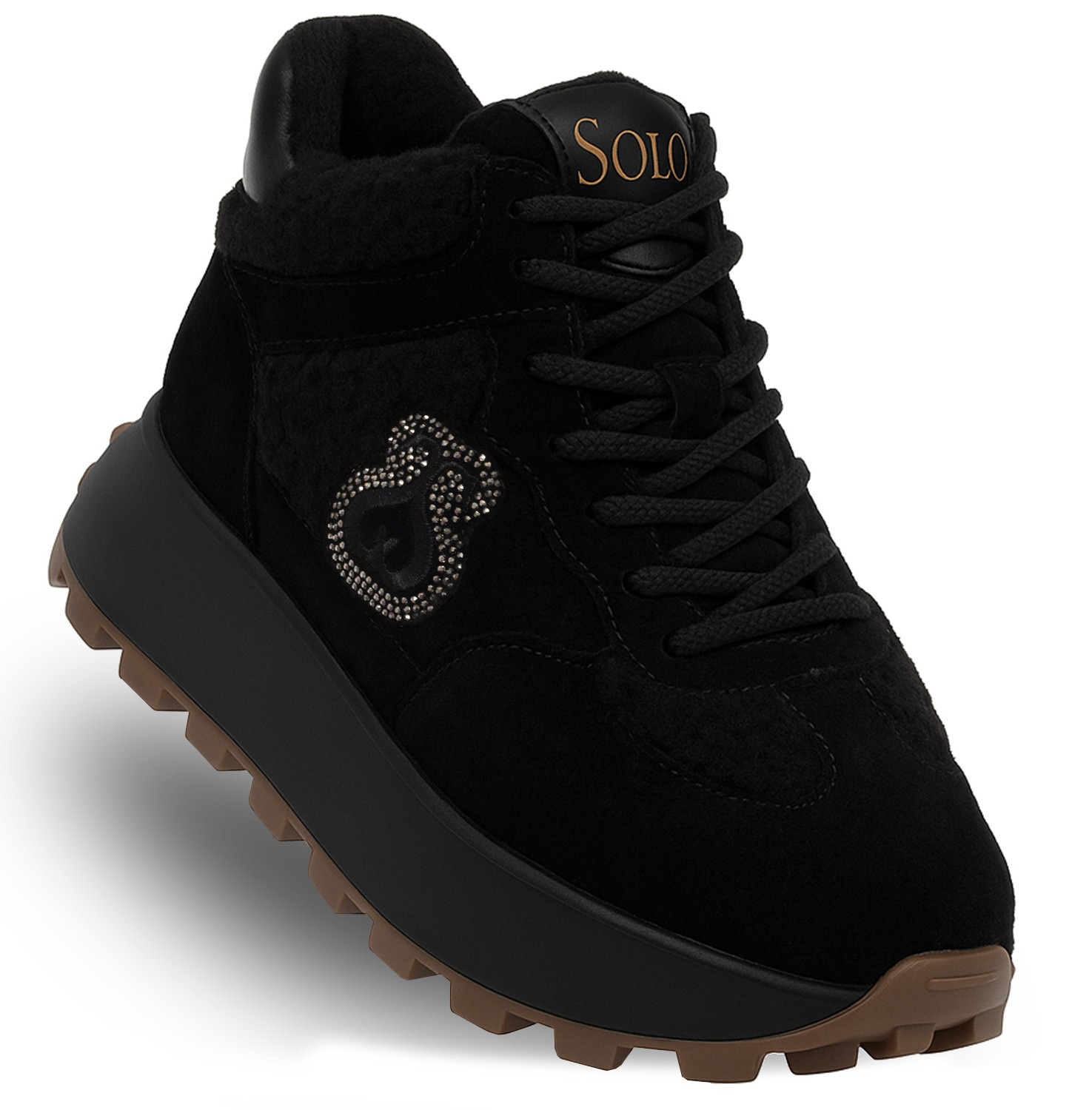 Solo Soprani Dámské zateplené zimní kožené sněhule SSW527P05/02