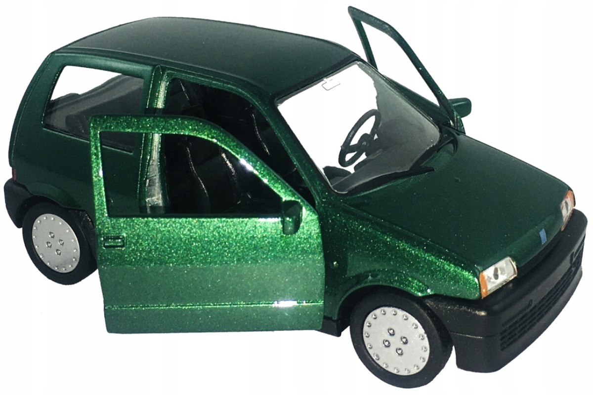 FIAT CINQUECENTO MODEL METAL WELLY 1:34 ZIELONY
