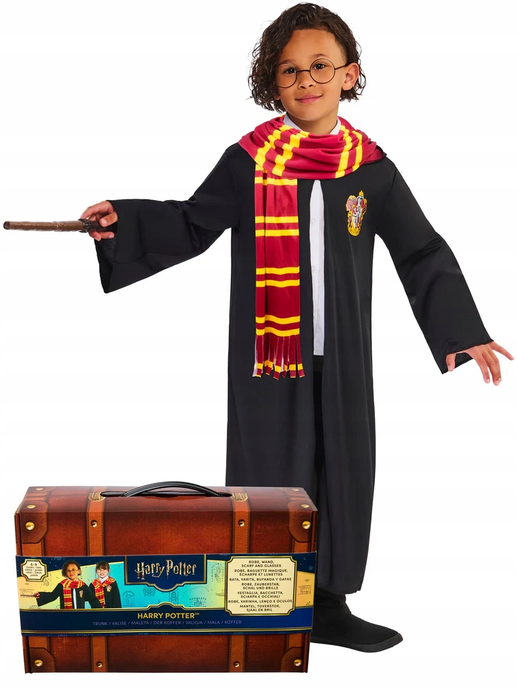 Sada Harryho Pottera Čaroděje Hůlka Obroučky Šaty Šála Originální