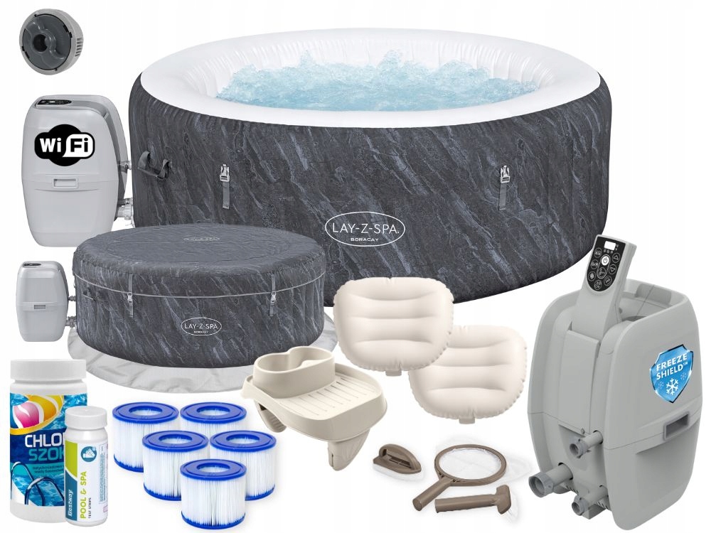 Dmuchane Ogrodowe Spa Hydromasaż Bestway Boracay 4 osoby FULL NOWY MODEL