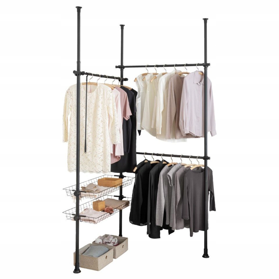 Teleskopická Šatňa Herkules Basic Black Wenko