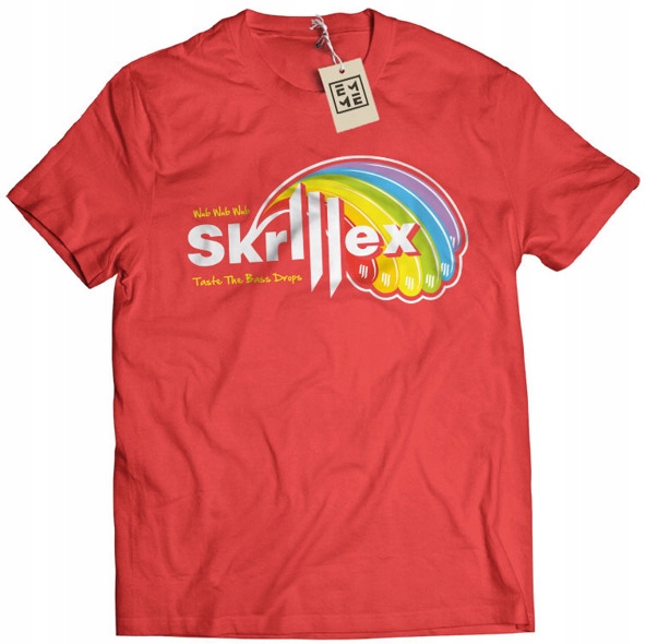 

Koszulka Skrillex Skittles parodia czerwona S