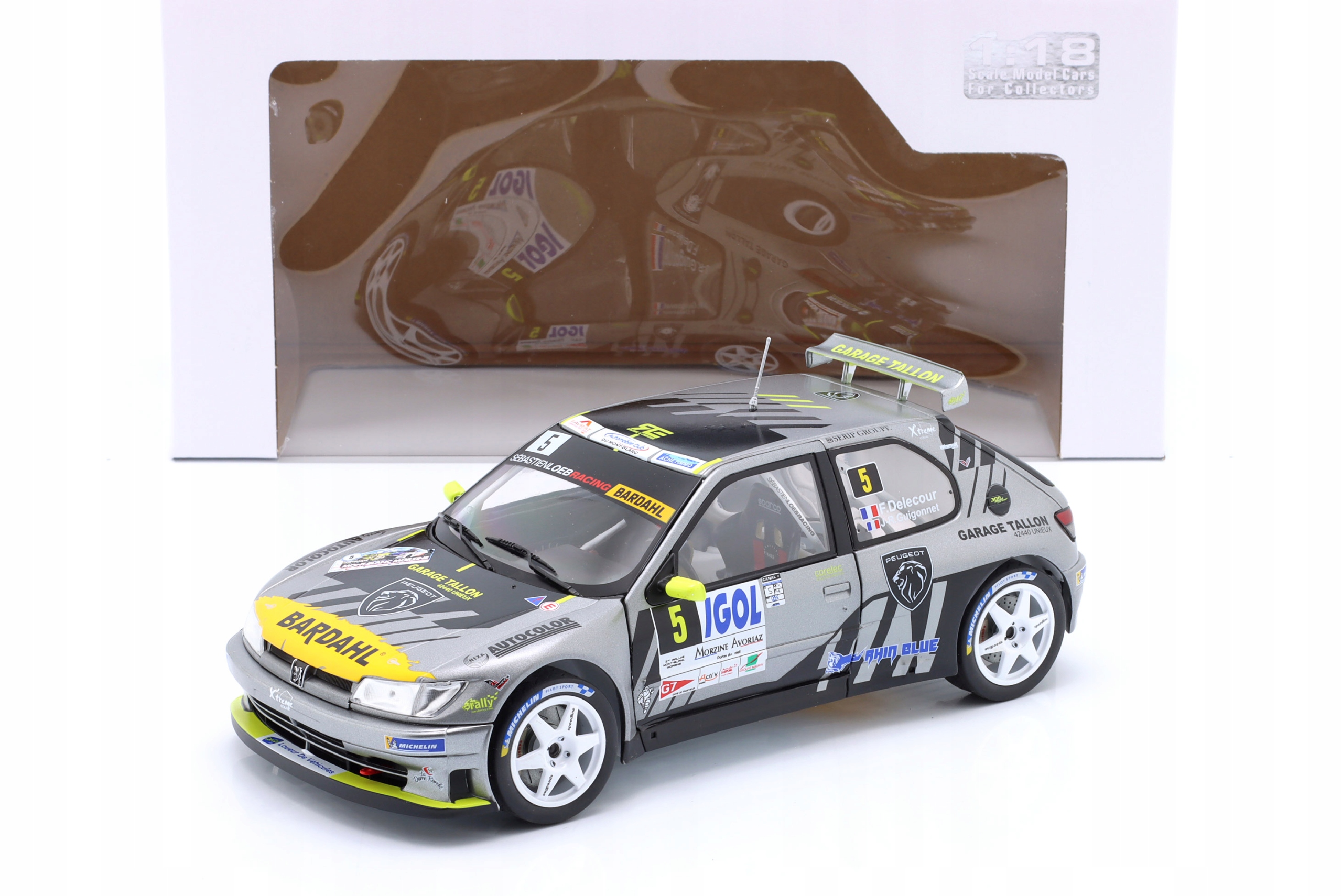 Solido Peugeot 306 Maxi #5 F. Delecour Rallye du Mont Blanc 2021 1:18
