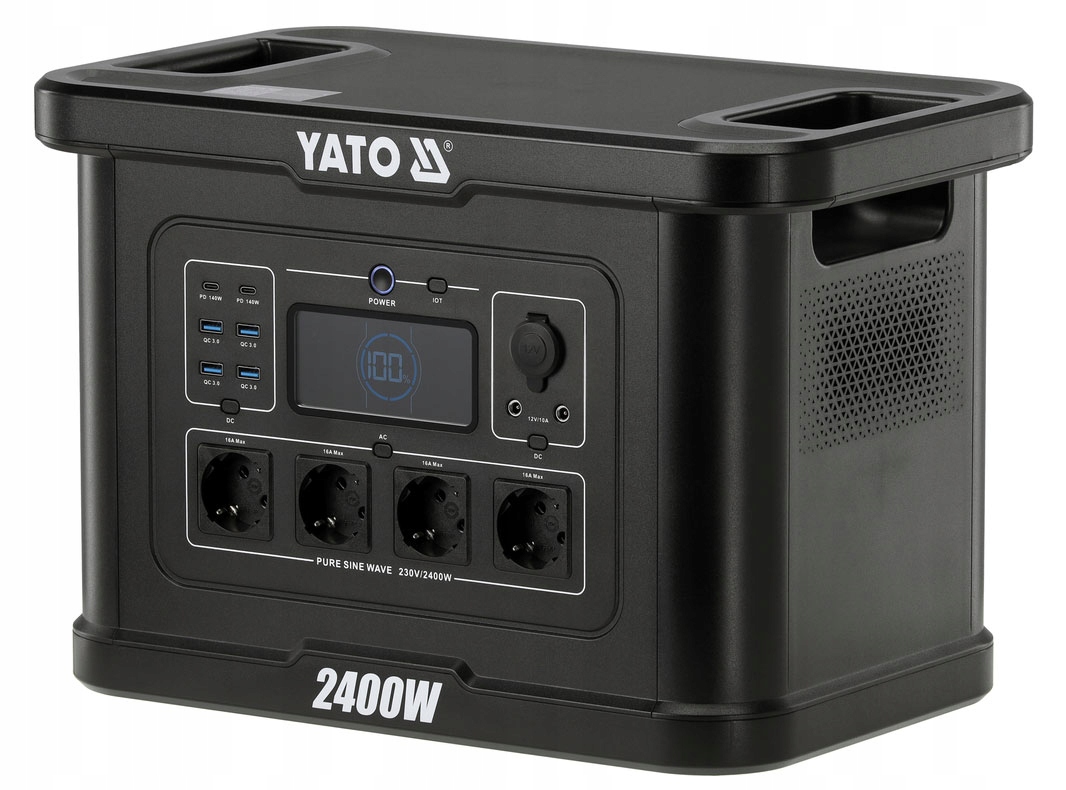 Stacja Zasilania Yato YT-83095 2400W 2232WH Ups 230V Bt Szybkie Ładowanie