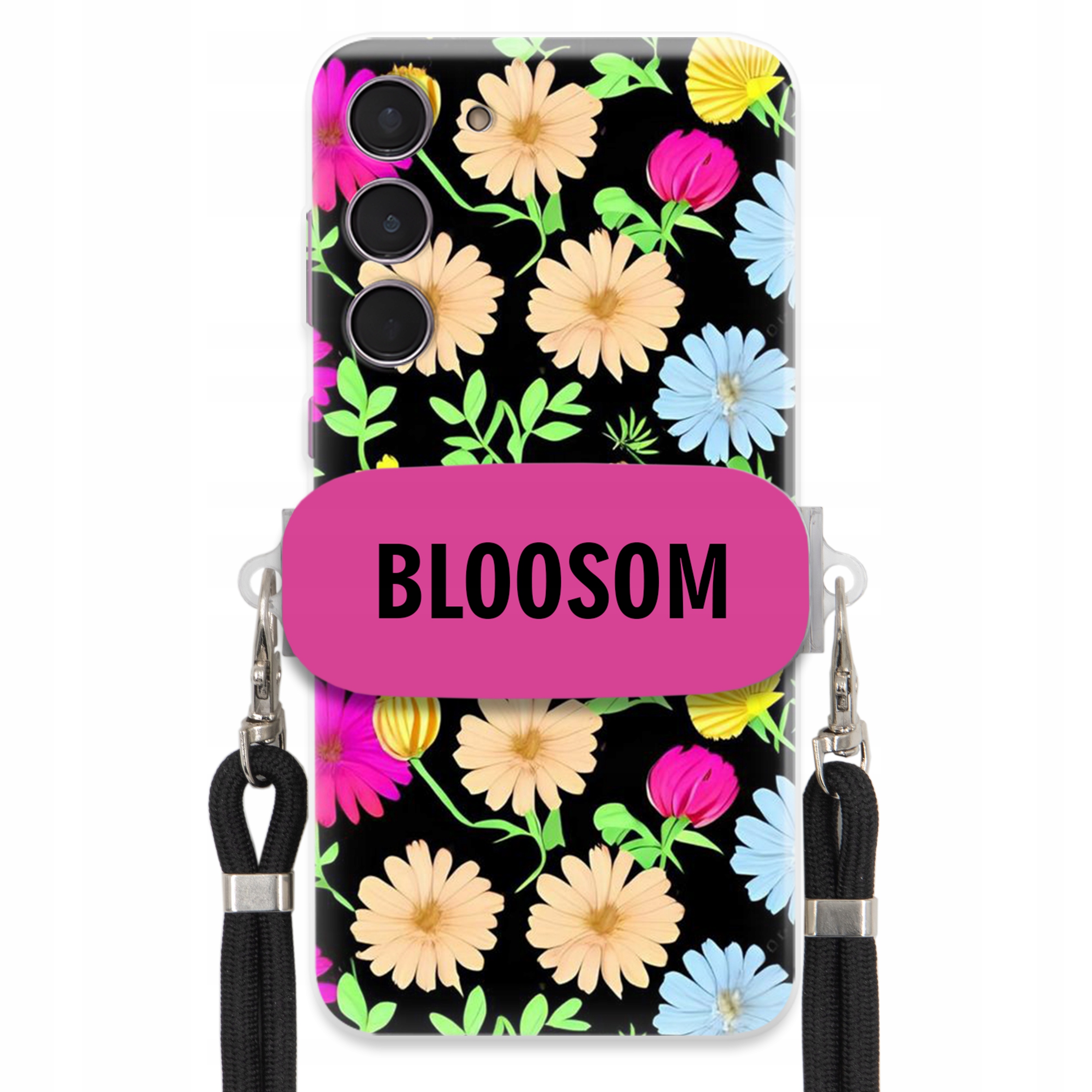 Puzdro Crossbody Držiak Pre Samsung S24 Plus Puzdro Kvety Bloosom Flower