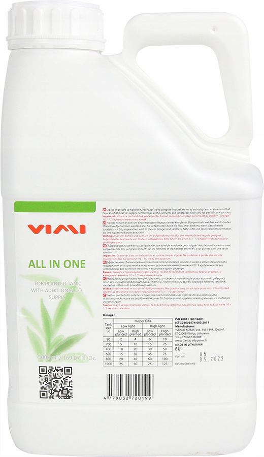 Levně VIMI All In One Kompletní základní hnojivo s dusíkem a fosforem 5000 ml 5 l