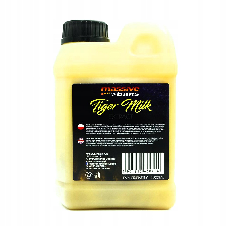 Massive Baits Tiger Milk Extract 1L
