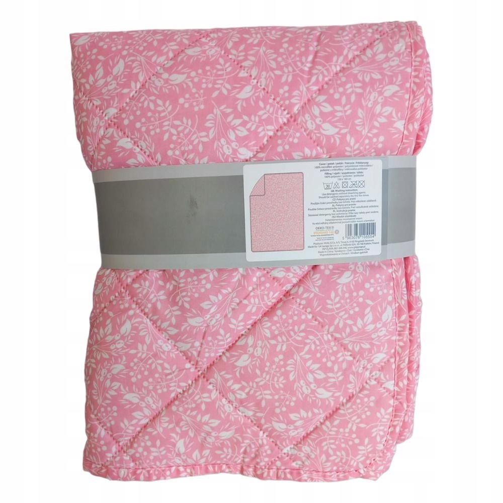 Přehoz na postel 130x180 z mikrovlákna, růžový