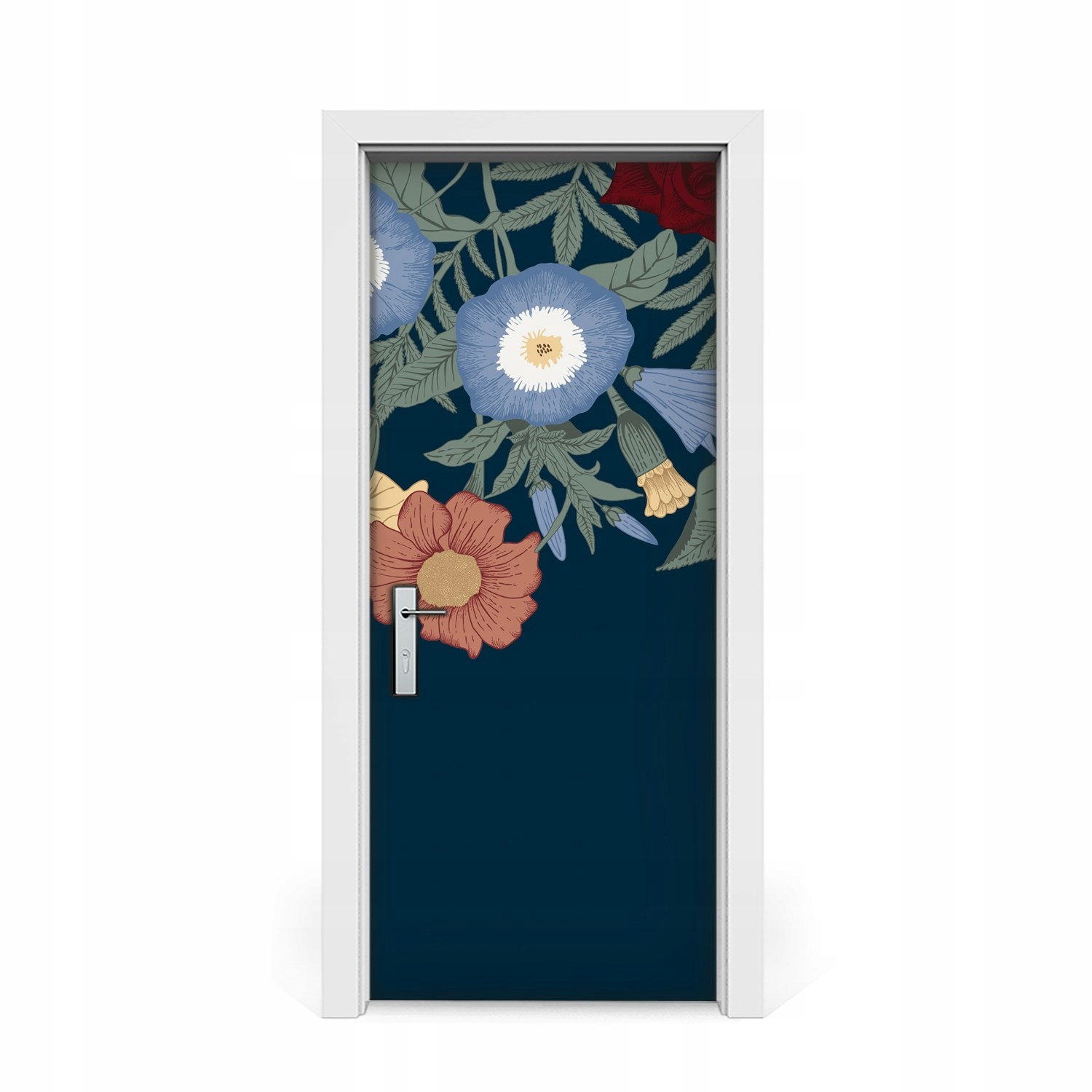 

Okleina naklejka drzwi Vintage kwiaty 85x205