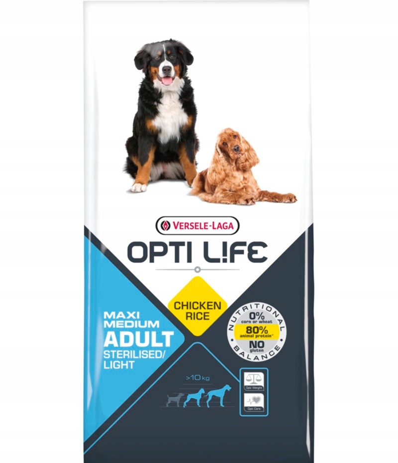 Versele-laga Opti Life Adult Light Medium&amp;Maxi pro obézní osoby 12,5 kg