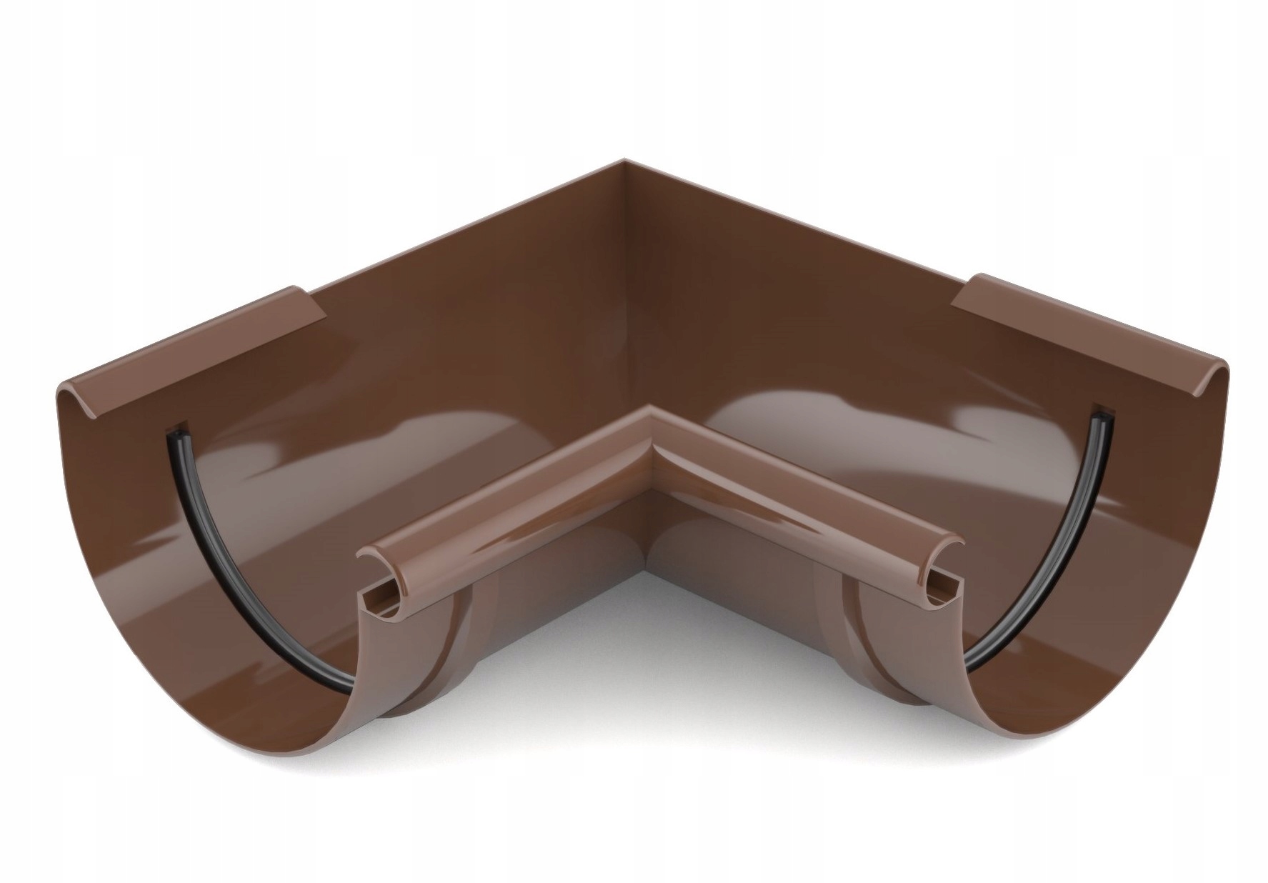 NAROŻNIK WEWNĘTRZNY fi 75 BRYZA rynny BRĄZ