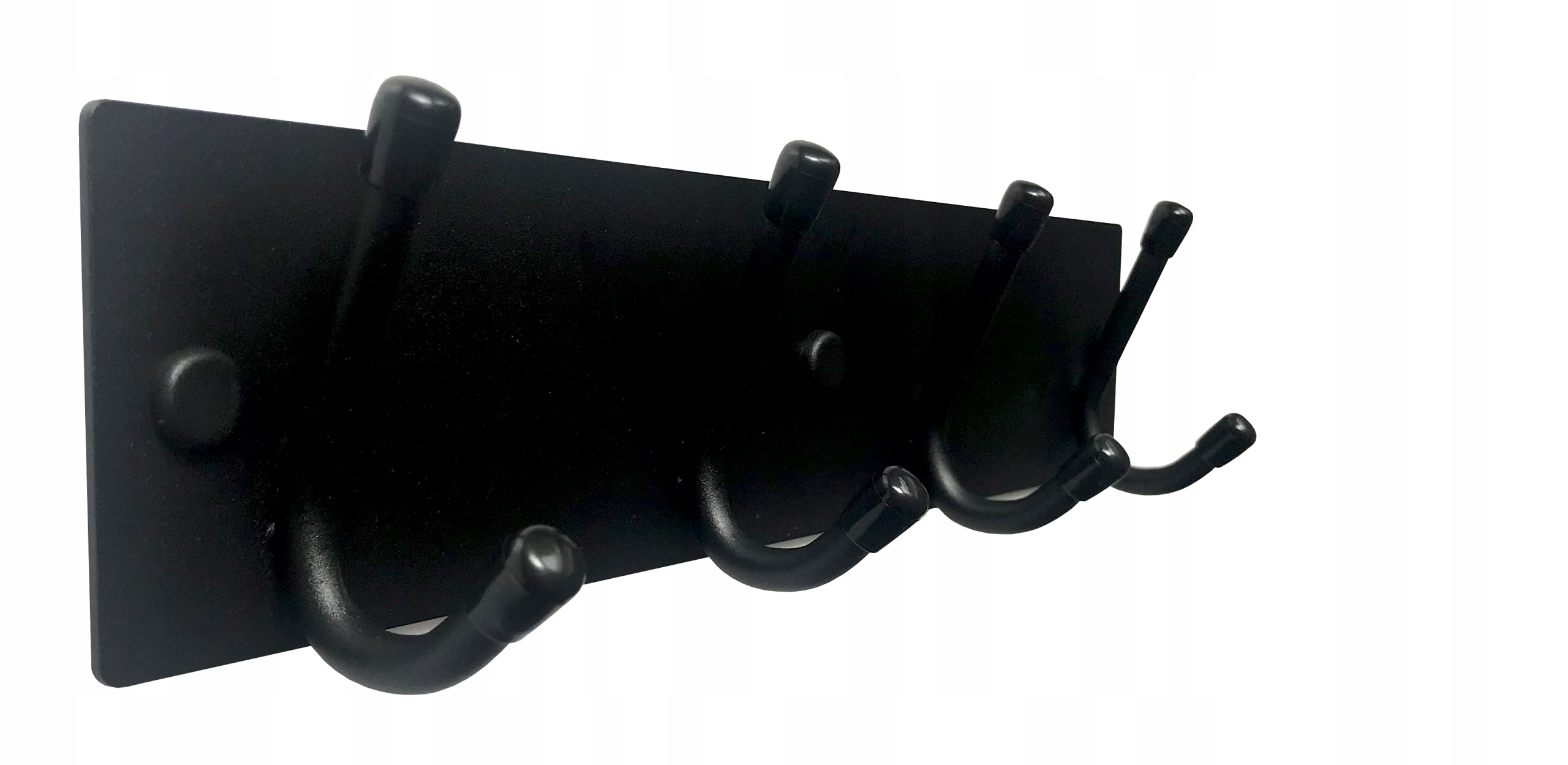 WIESZAK ŚCIENNY DO PRZEDPOKOJU UCHWYT NA UBRANIA 4 HAKI CZARNY METAL Marka Artystal