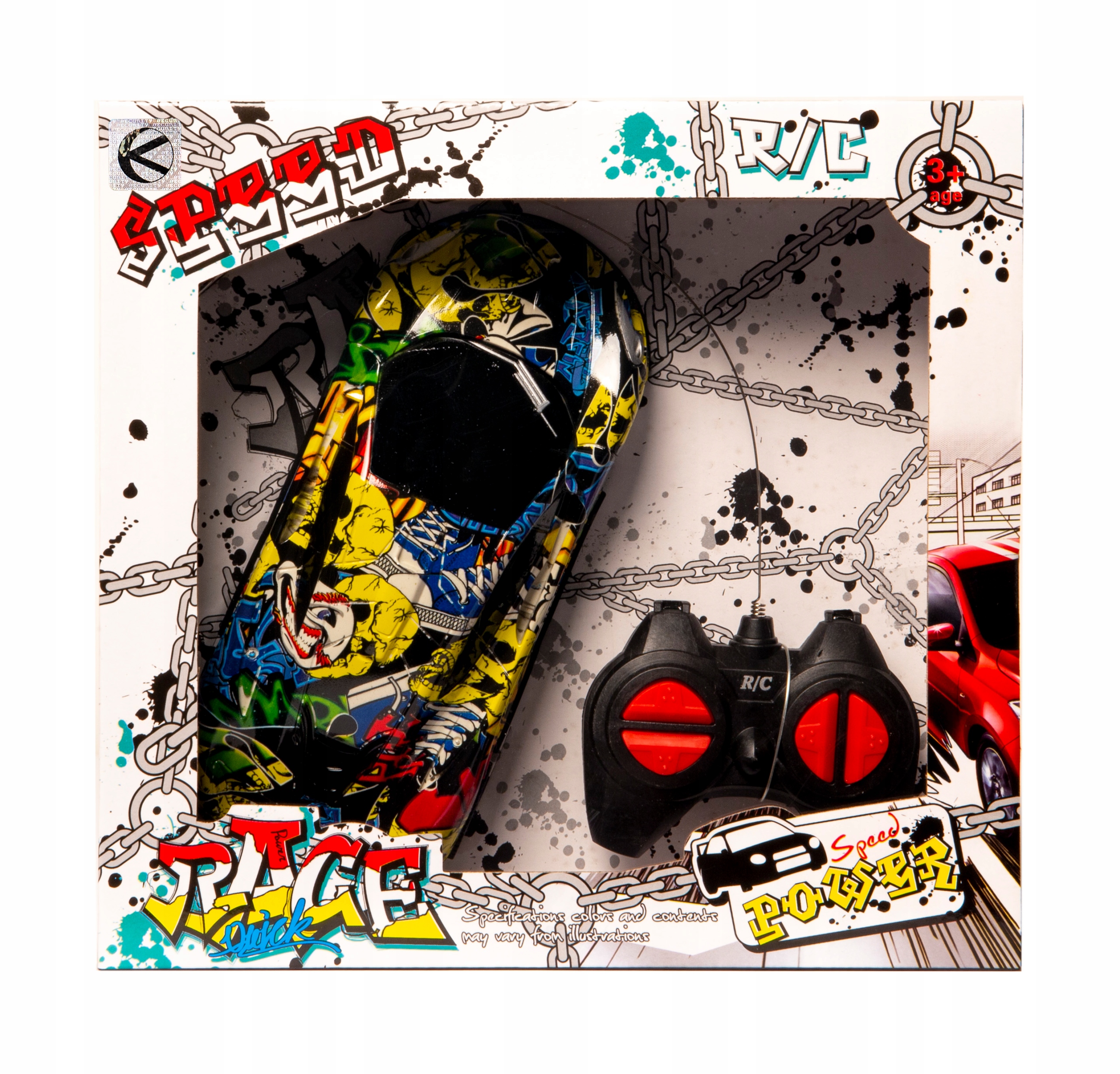

Samochód sportowy zdalnie sterowany R/c graffiti