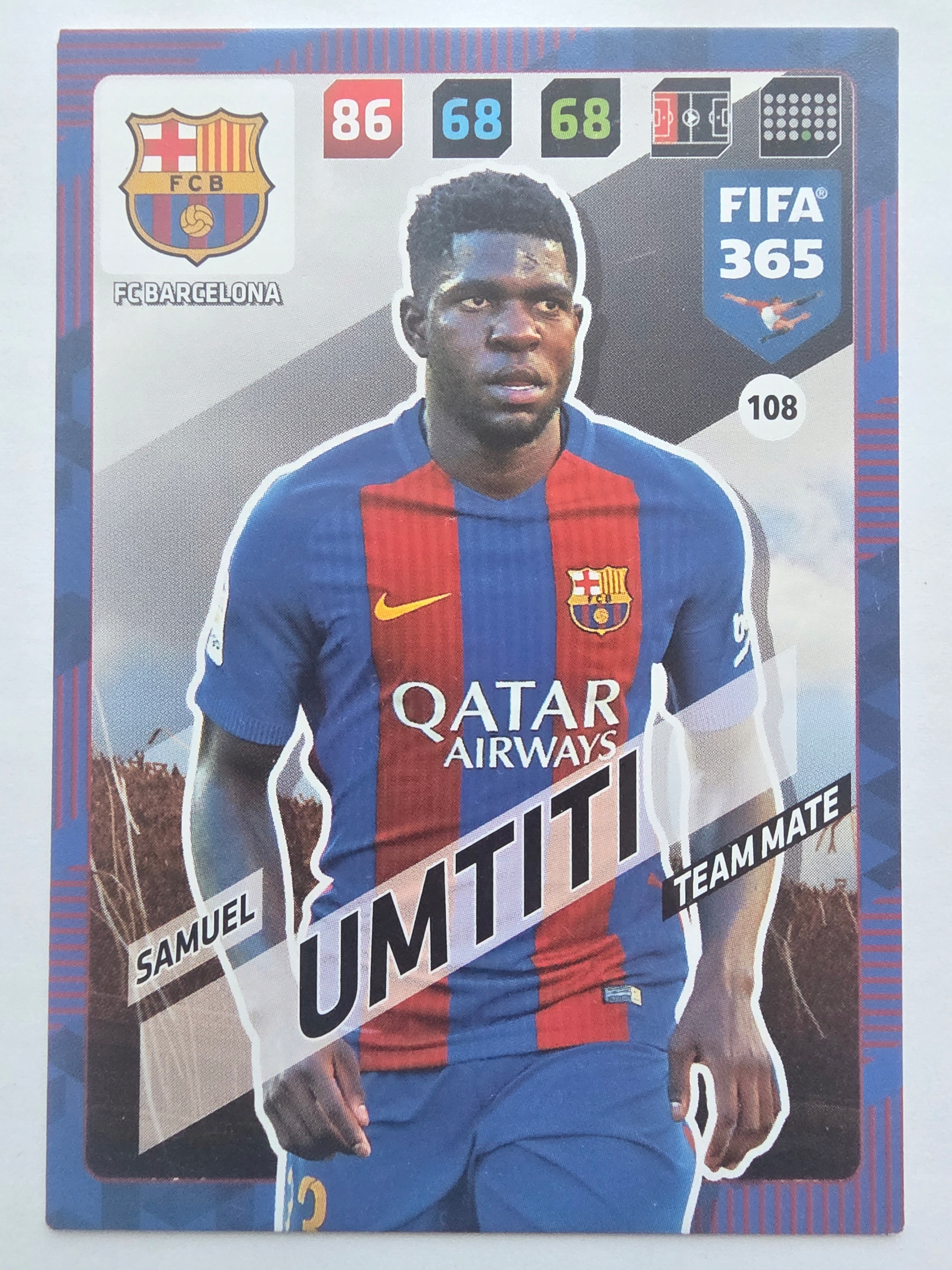 2018 Panini Fifa 365 Samuel Umtiti Fc Barcelona /f