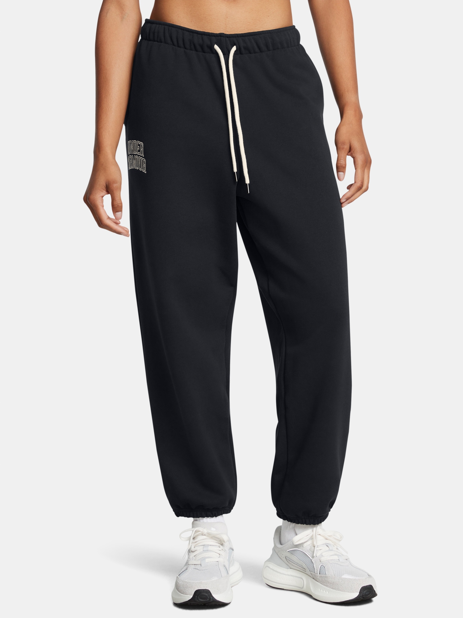 Under Armour Dámské sportovní kalhoty Ua Icon Hwt Terry Os Pant černá