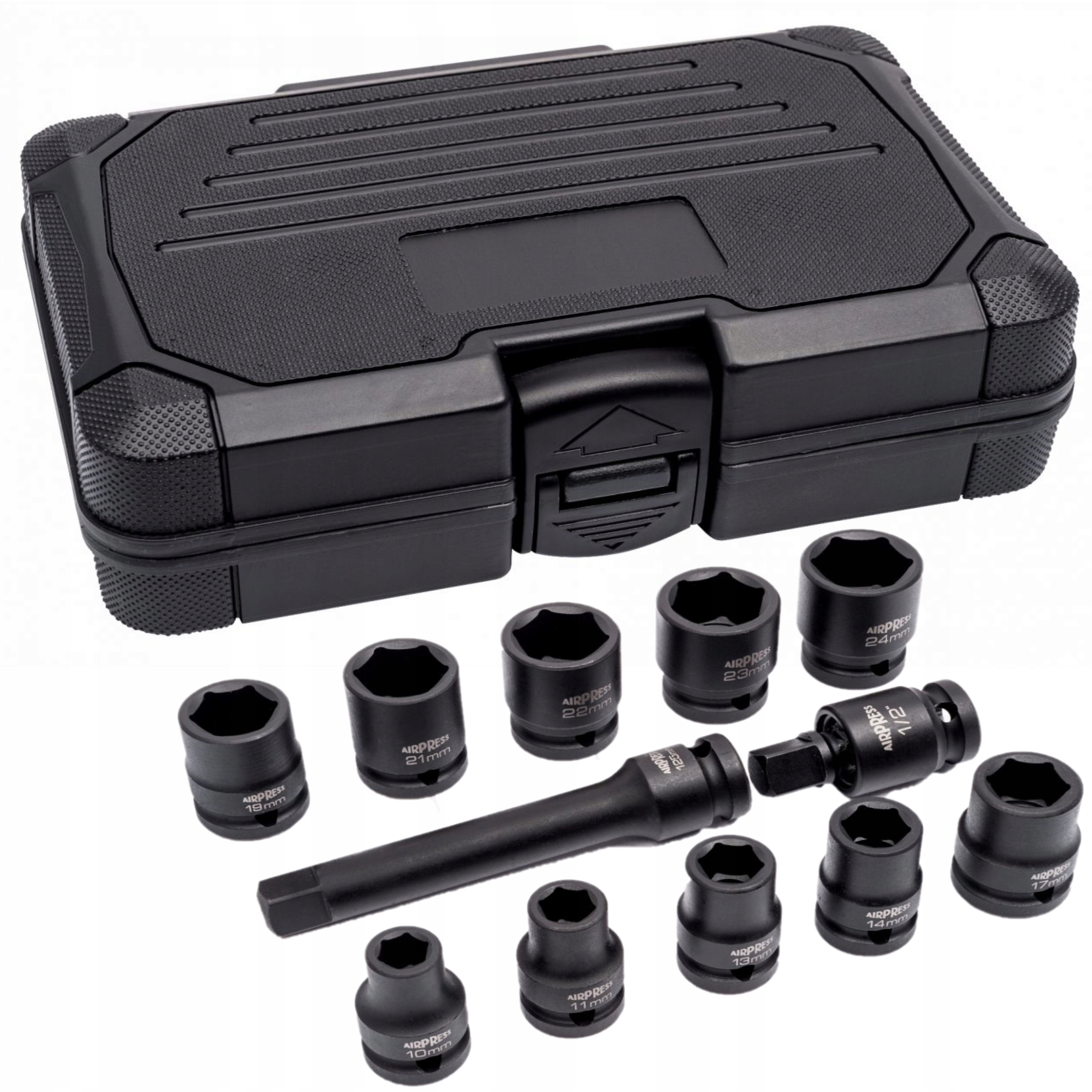 AIRPRESS 45349 ZESTAW NASADEK UDAROWYCH 1/2" 12EL.