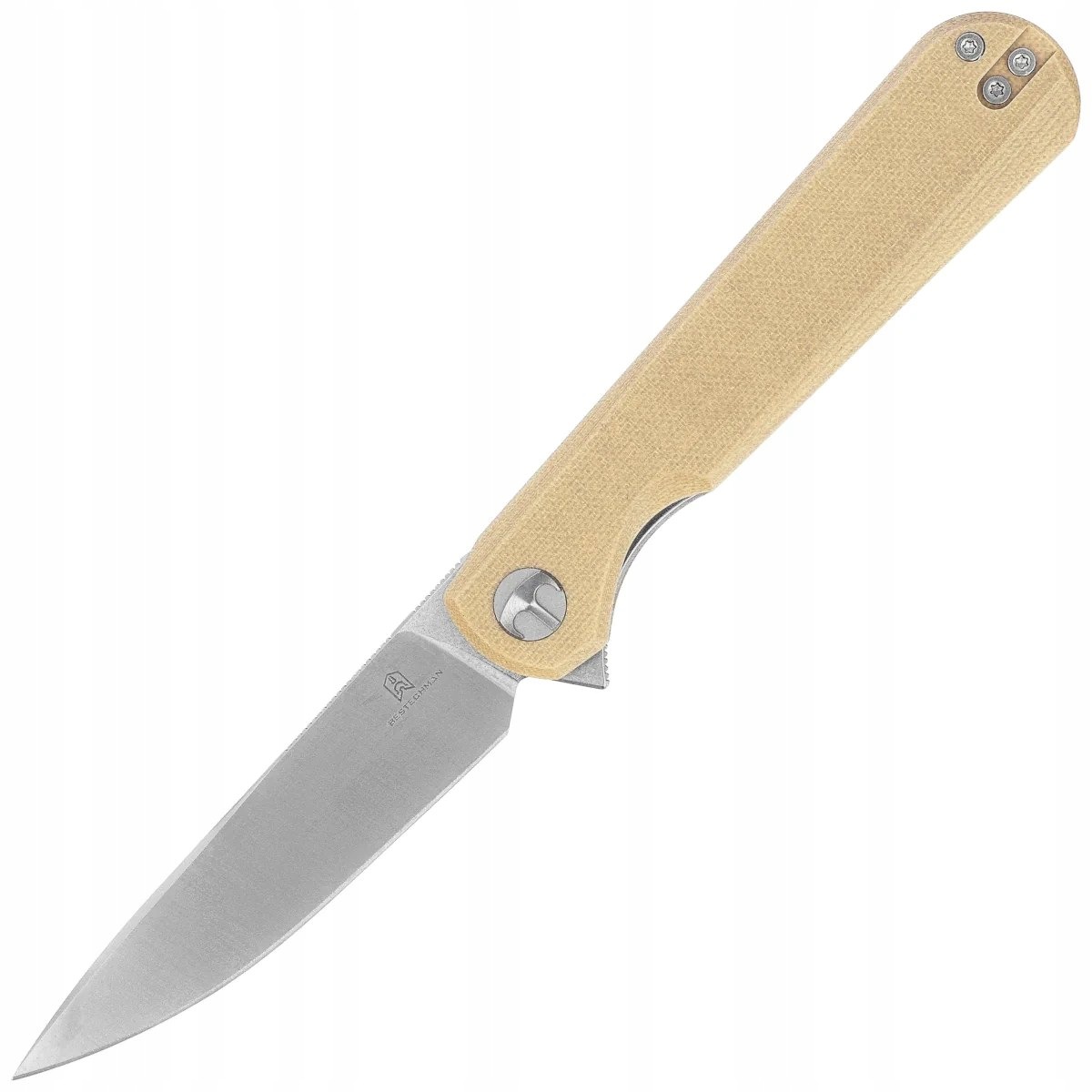 Nóż składany Bestechman Flick Khaki G10, Satin/Stonewashed (BMK13C)