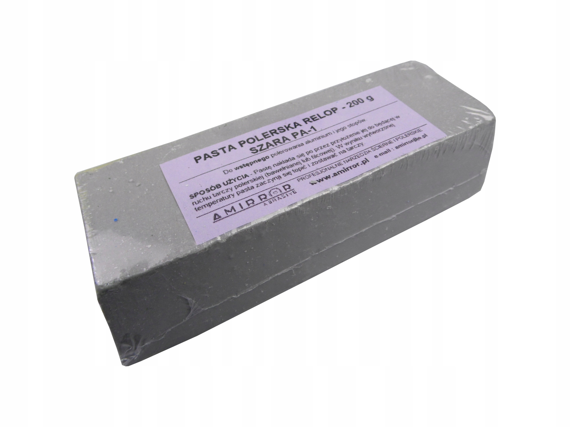 

Pasta Polerska Aluminium Wstępna Ostra 0,2KG Szara