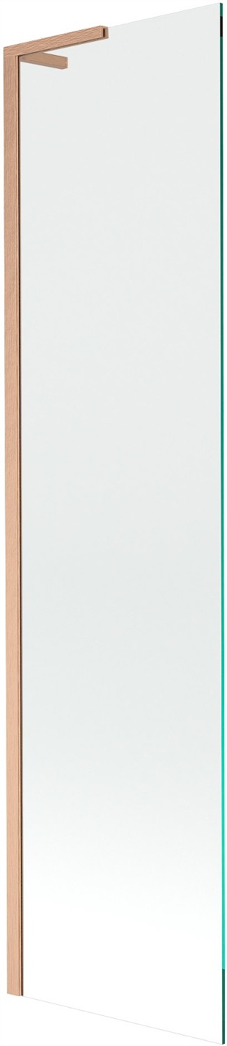 Mexen Next L vanová zástěna 1-křídlová 50 x 150 cm, transparentní, kartáčov