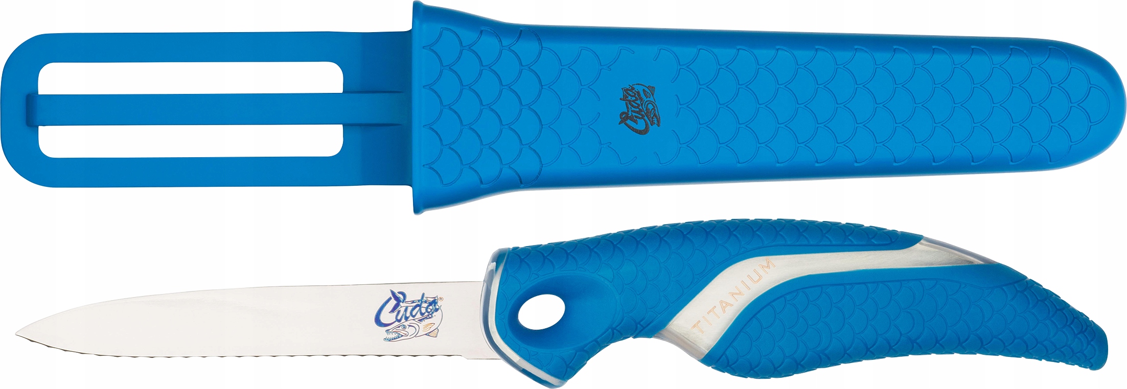 Nóż Z Ząbkami I etui Cuda 3 - 7.6cm