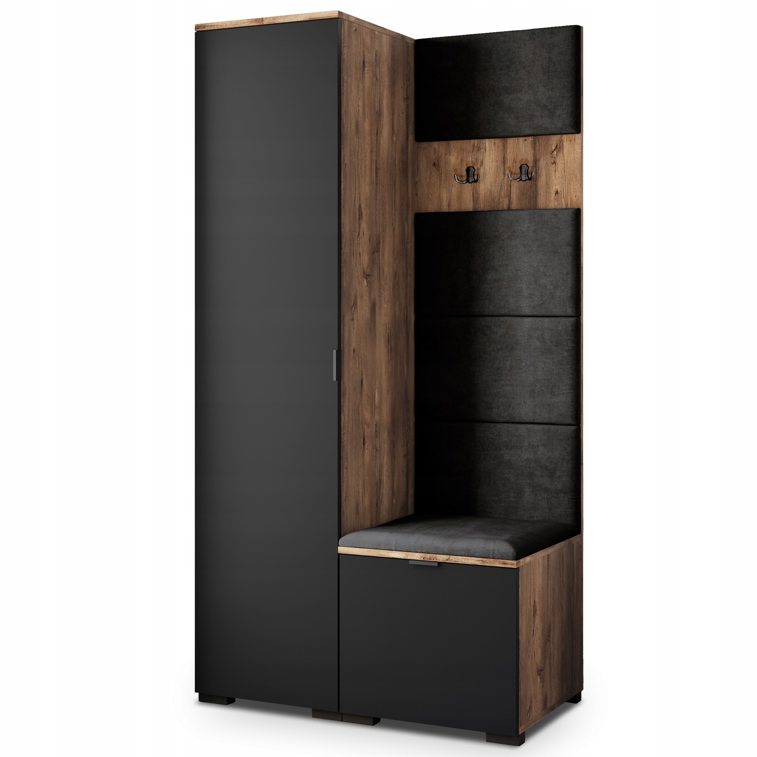 Šatní skříň Lori 95/181/51 cm Skříň do předsíně Moderní dub lefkas
