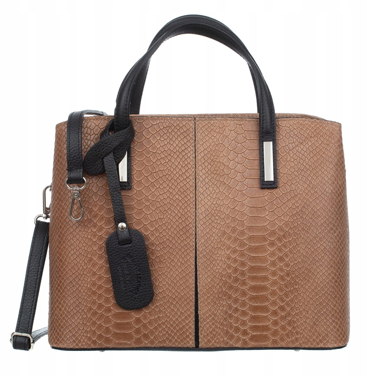 Kožená kabelka Kufřík Vezze Rara Ruda