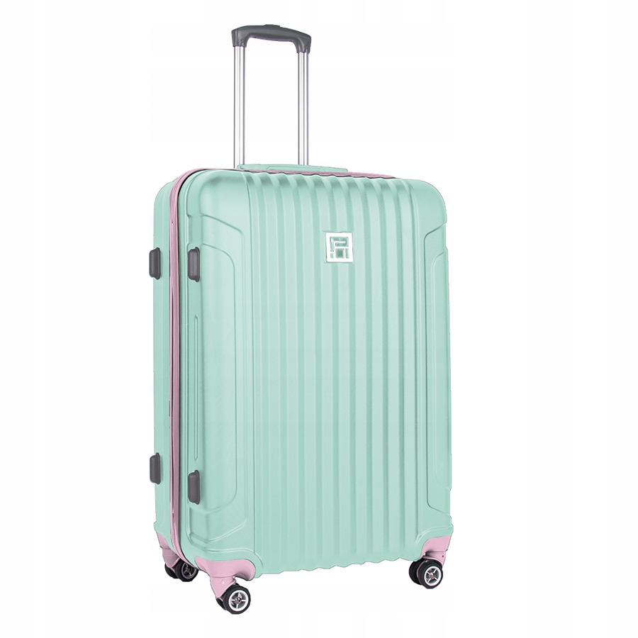 Walizka twarda Średnia Lekka Miętowa 65 L Paso Wakacje Ferie Podróż